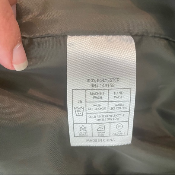 Nomad Josiah Quilted Puffer Jacket Zip Up Size M Black Olive - Picture 5 of 5